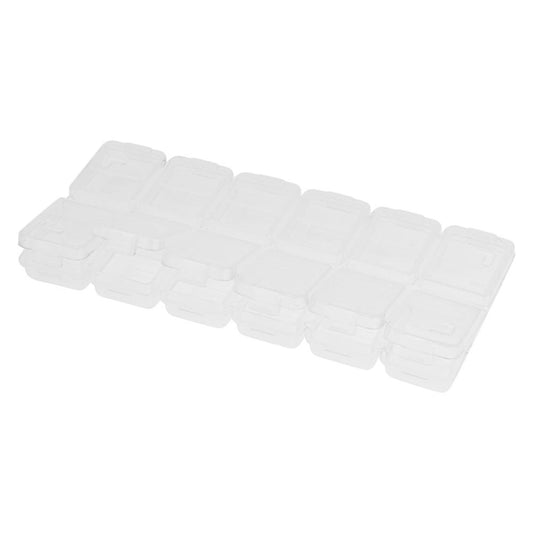 Clear Plastic Diamond Storage Box DIY Diamond Painting Drill Case (12 Grid)