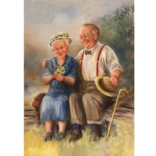 Warm Lovers - Full Round Drill Diamond Painting 30*40CM