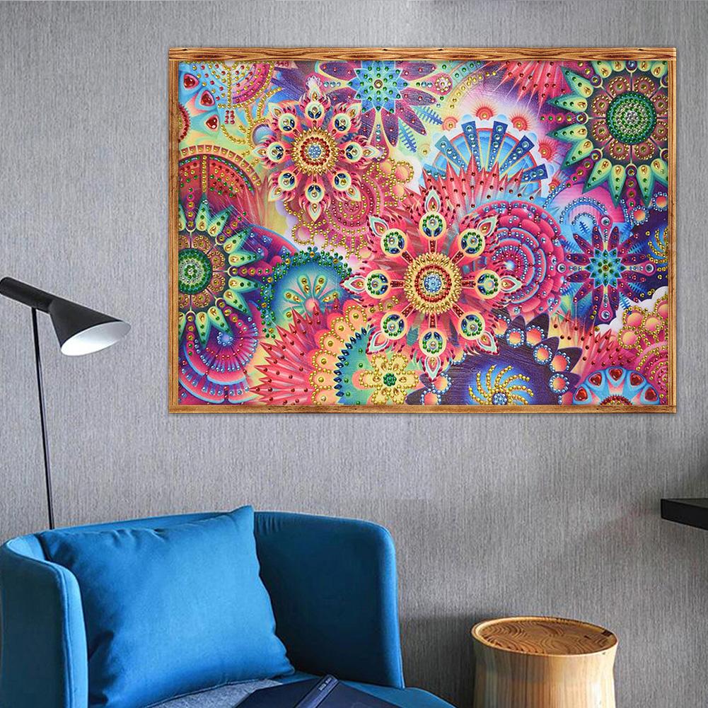 Flower - Full Round Drill Diamond Painting 30*40CM