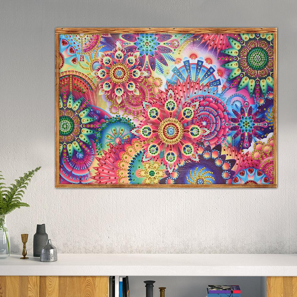 Flower - Full Round Drill Diamond Painting 30*40CM