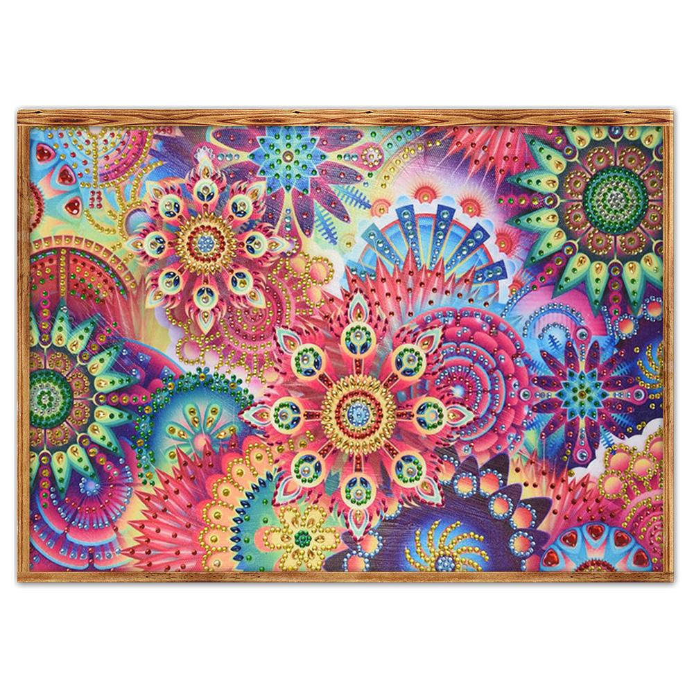 Flower - Full Round Drill Diamond Painting 30*40CM