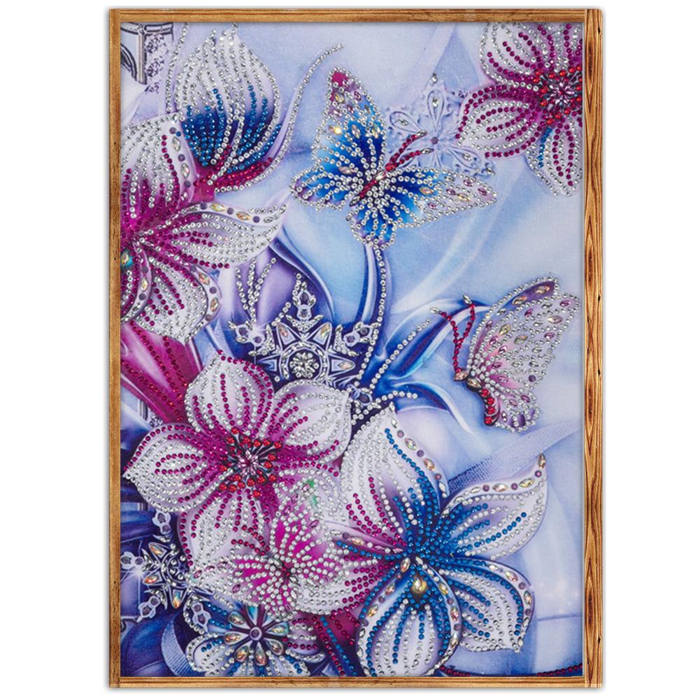 Flowers - Special Shaped Drill Diamond Painting 30*40CM