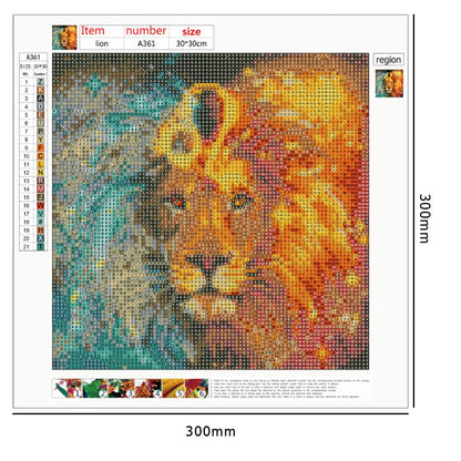 Leo - Full Round Drill Diamond Painting 30*30CM