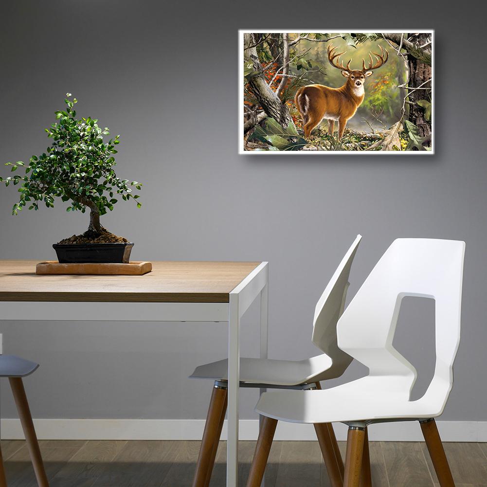 Deer - Full Round Drill Diamond Painting 30*40CM