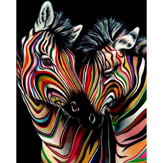 Zebra - Full Round Drill Diamond Painting 30*40CM