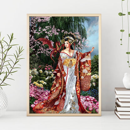 Ancient Women - Full Round Drill Diamond Painting 30*40CM