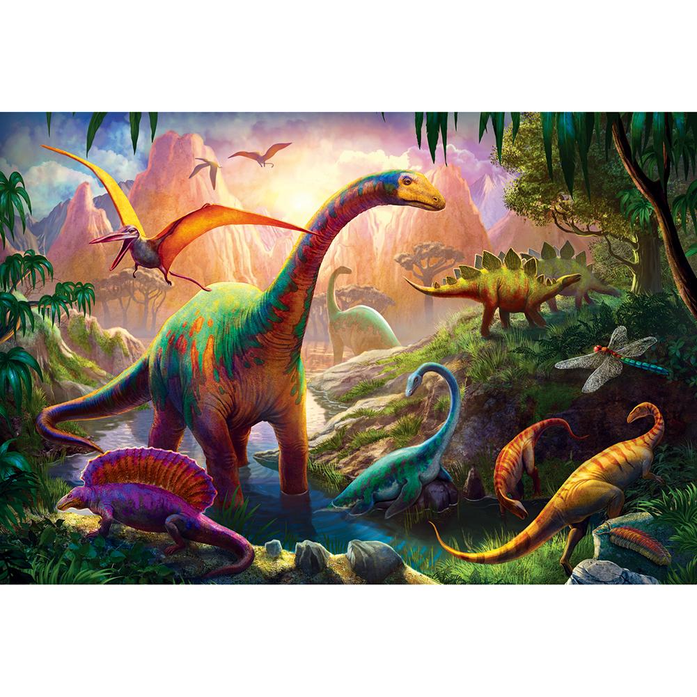 Dinosaurs - Full Round Drill Diamond Painting 40*30 CM