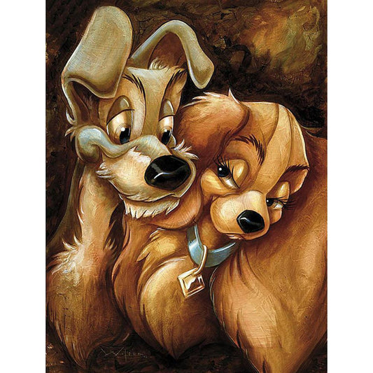 Dog - Full Round Drill Diamond Painting 40*30CM