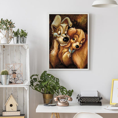 Dog - Full Round Drill Diamond Painting 40*30CM