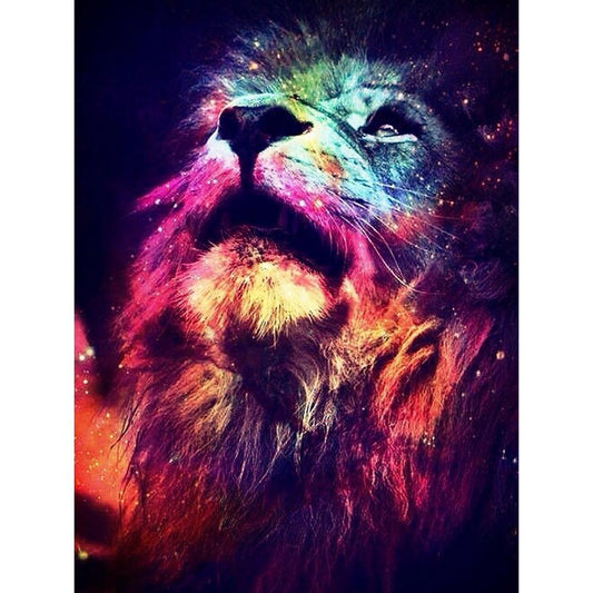 Novelty Lion - Full Square Drill Diamond Painting 30X40CM