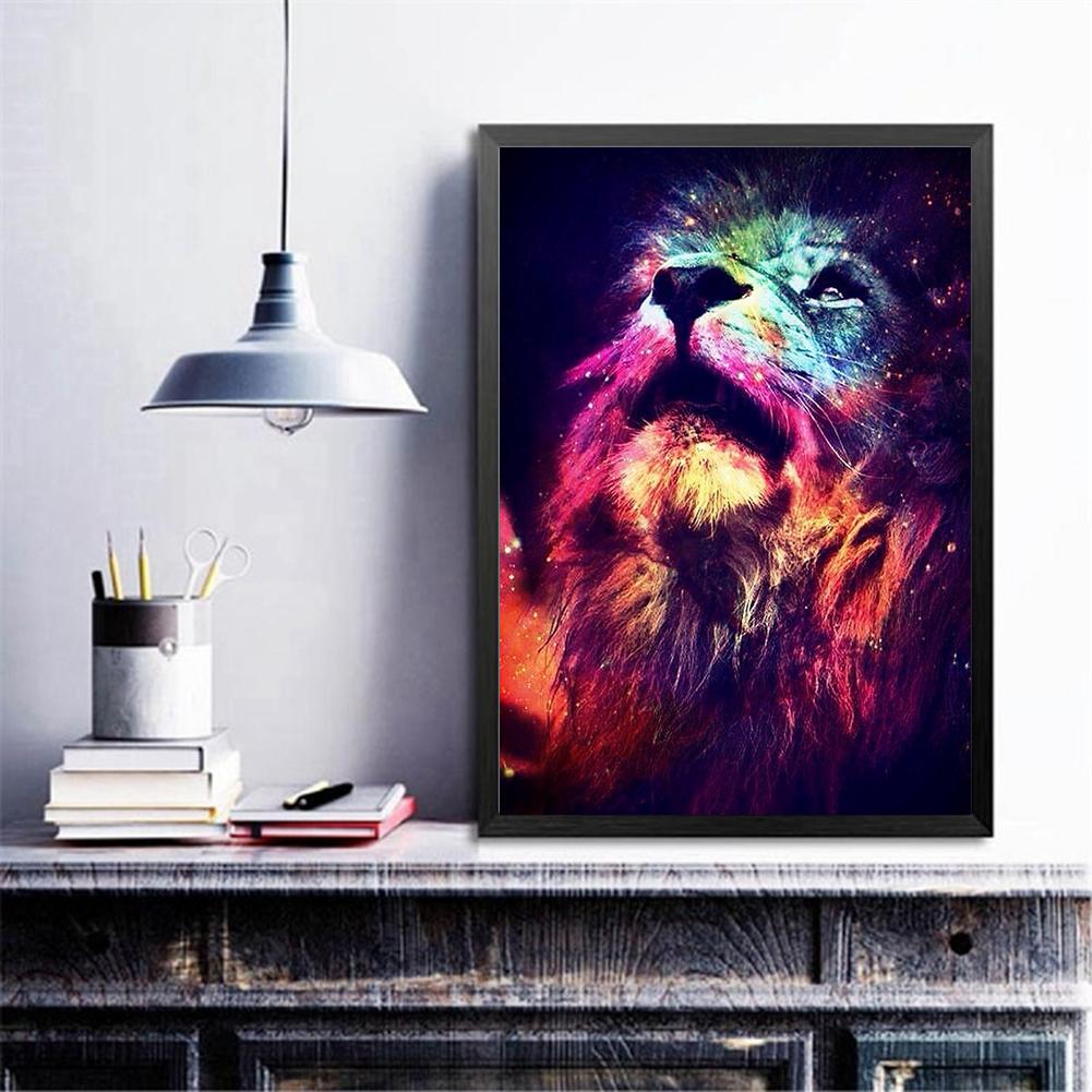 Novelty Lion - Full Square Drill Diamond Painting 30X40CM