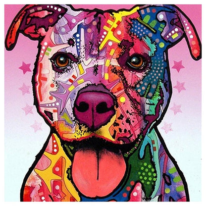 Color Dog - Full Square Drill Diamond Painting 30X30CM