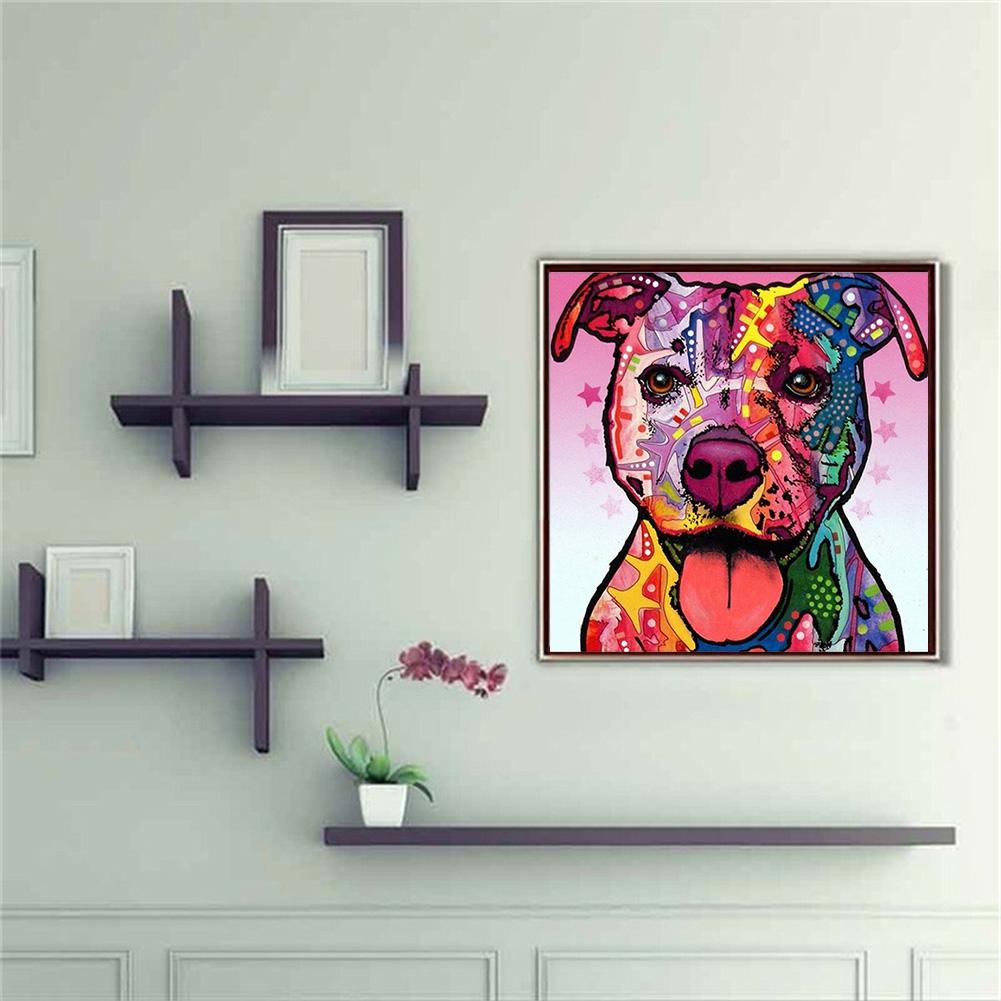 Color Dog - Full Square Drill Diamond Painting 30X30CM