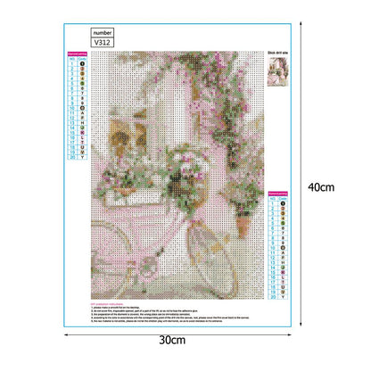 Bicycle - Full Round Drill Diamond Painting 30*40CM