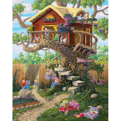 Tree House - Full Round Drill Diamond Painting 30*40CM