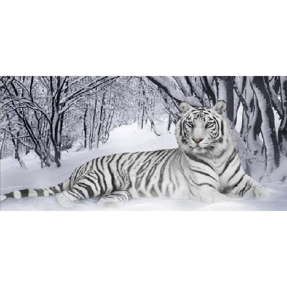 Tiger - Full Round Drill Diamond Painting 90*45CM