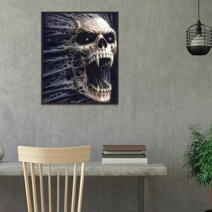 Skull - Full Round Drill Diamond Painting 30*40CM