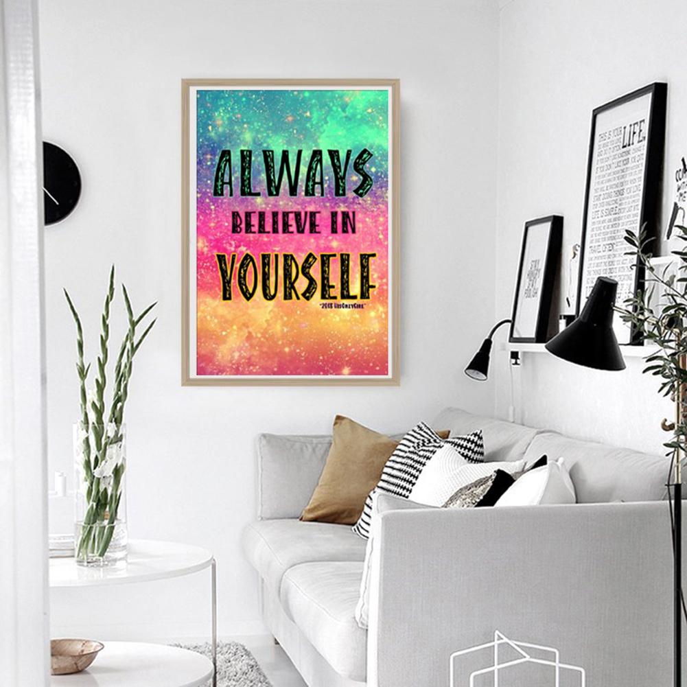 English Saying - Full Square Drill Diamond Painting 30*40CM