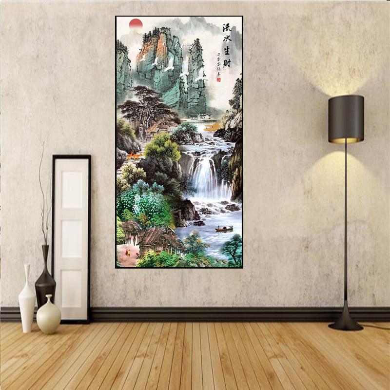 Landscape - Full Round Drill Diamond Painting 85*45CM