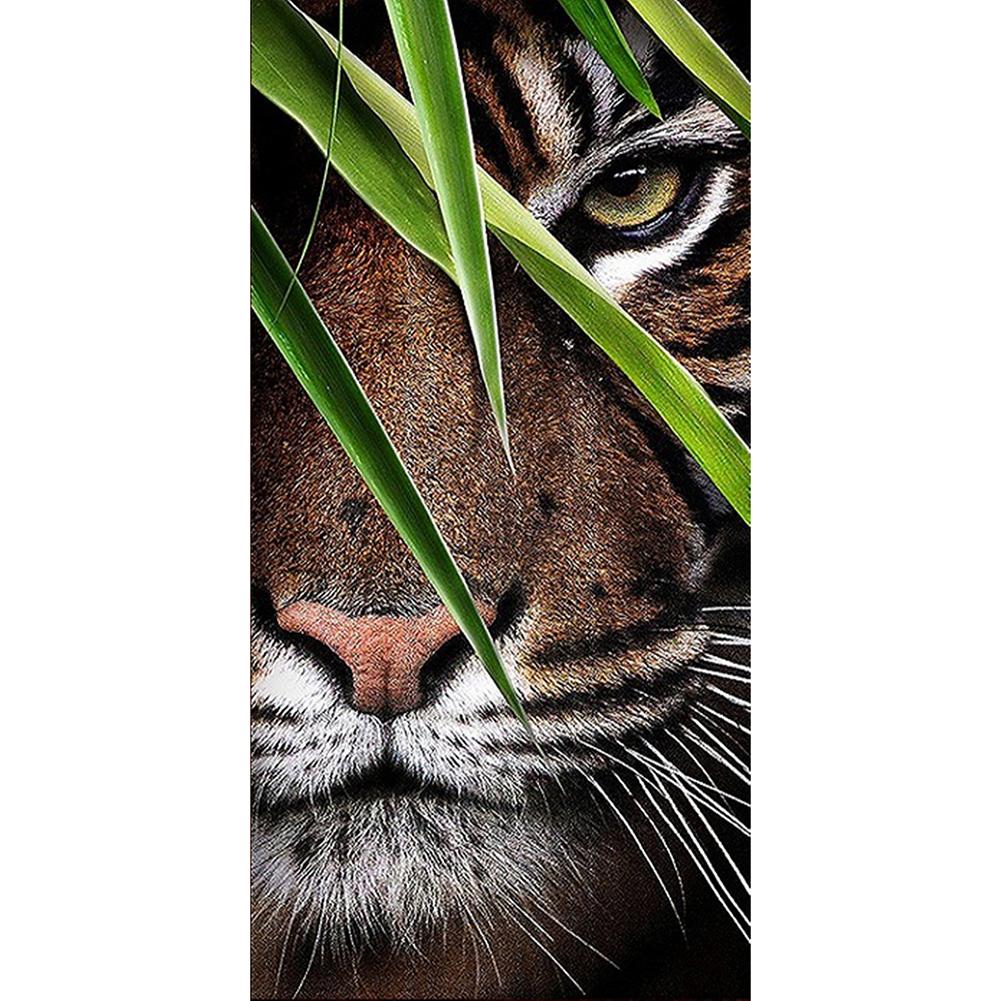 Tiger - Full Round Drill Diamond Painting 85*45CM