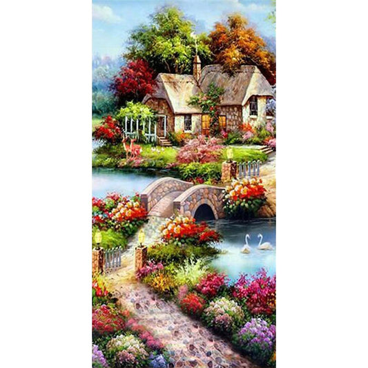 Landscape - Full Round Drill Diamond Painting 85*45CM