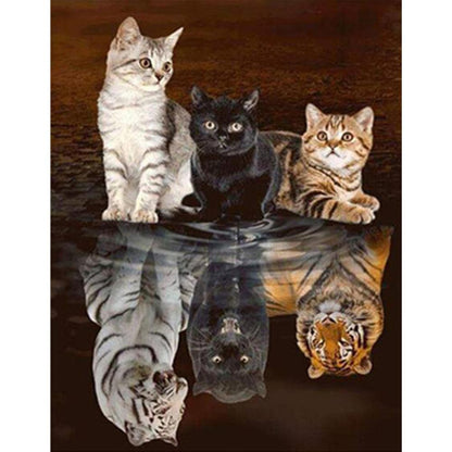 Inverted Animal - Full Round Drill Diamond Painting 55*45CM