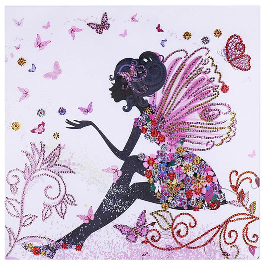 Butterfly Fairy - Special Shaped Drill Diamond Painting 40*40CM