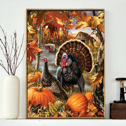 Novelty Chicken - Full Round Drill Diamond Painting 40*30CM