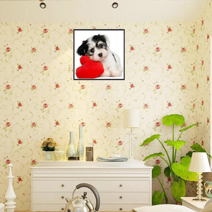 Dog - Full Round Drill Diamond Painting 30*30CM