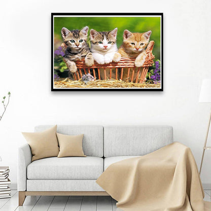 Lovely Cats - Full Round Drill Diamond Painting 40*30CM