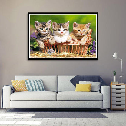 Lovely Cats - Full Round Drill Diamond Painting 40*30CM