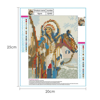 Religion - Full Round Drill Diamond Painting 20*25CM