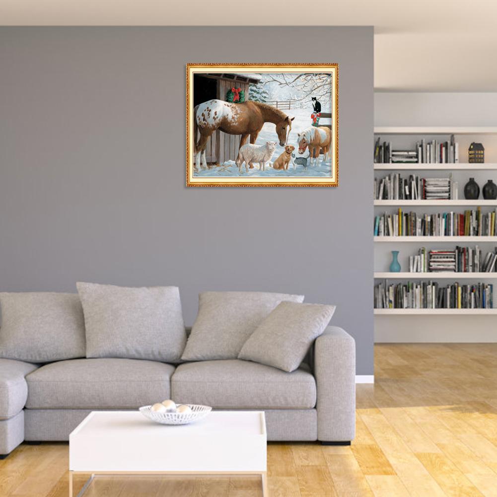 Wonderful World - Full Round Drill Diamond Painting 40*30CM