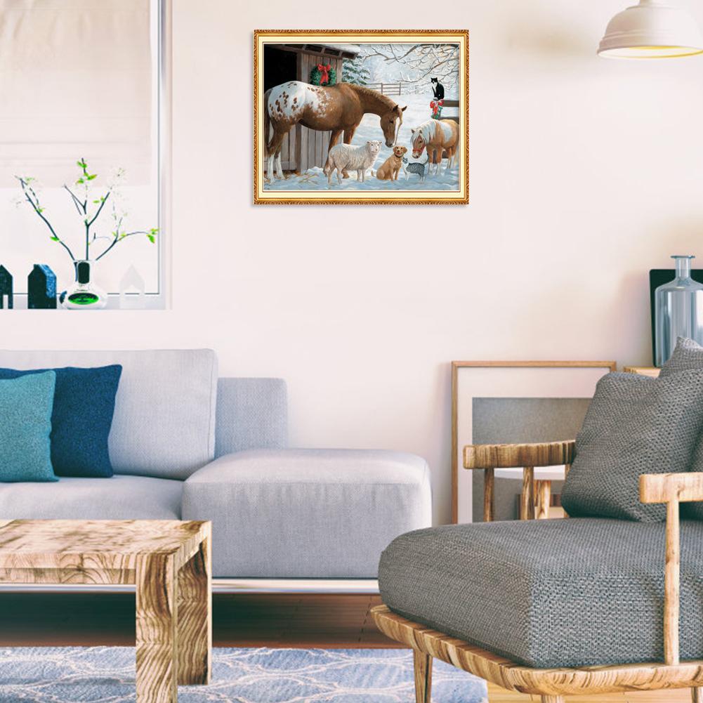Wonderful World - Full Round Drill Diamond Painting 40*30CM