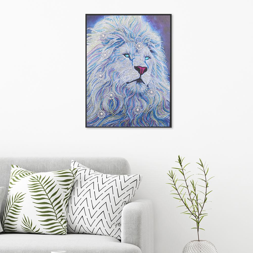 Lion - Special Shaped Drill Diamond Painting 40*50CM