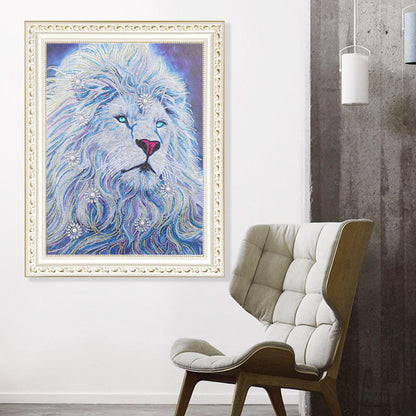 Lion - Special Shaped Drill Diamond Painting 40*50CM