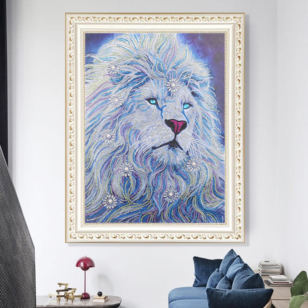 Lion - Special Shaped Drill Diamond Painting 40*50CM