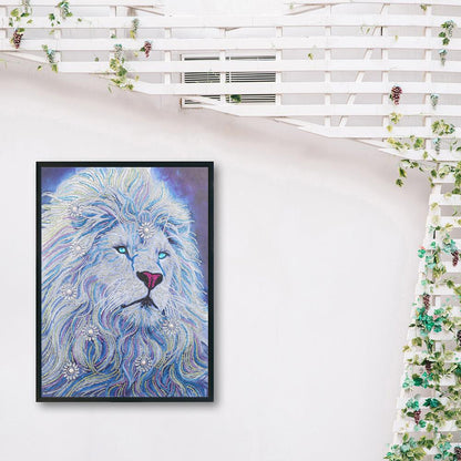 Lion - Special Shaped Drill Diamond Painting 40*50CM