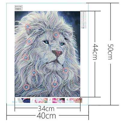 Lion - Special Shaped Drill Diamond Painting 40*50CM