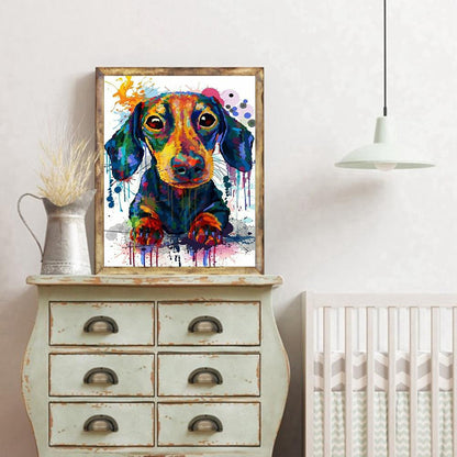 Dog - Full Round Drill Diamond Painting 30*40CM