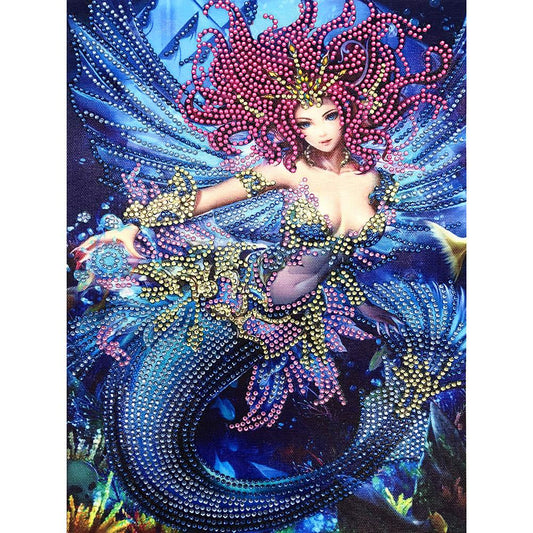 Fish Tail - Special Shaped Drill Diamond Painting 30*40CM