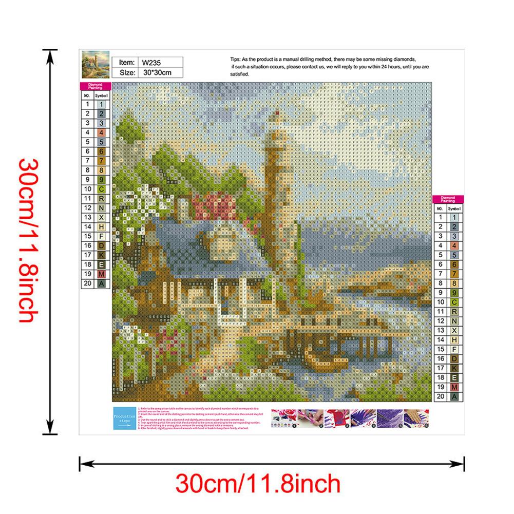 Scenery - Full Round Drill Diamond Painting 30*30CM