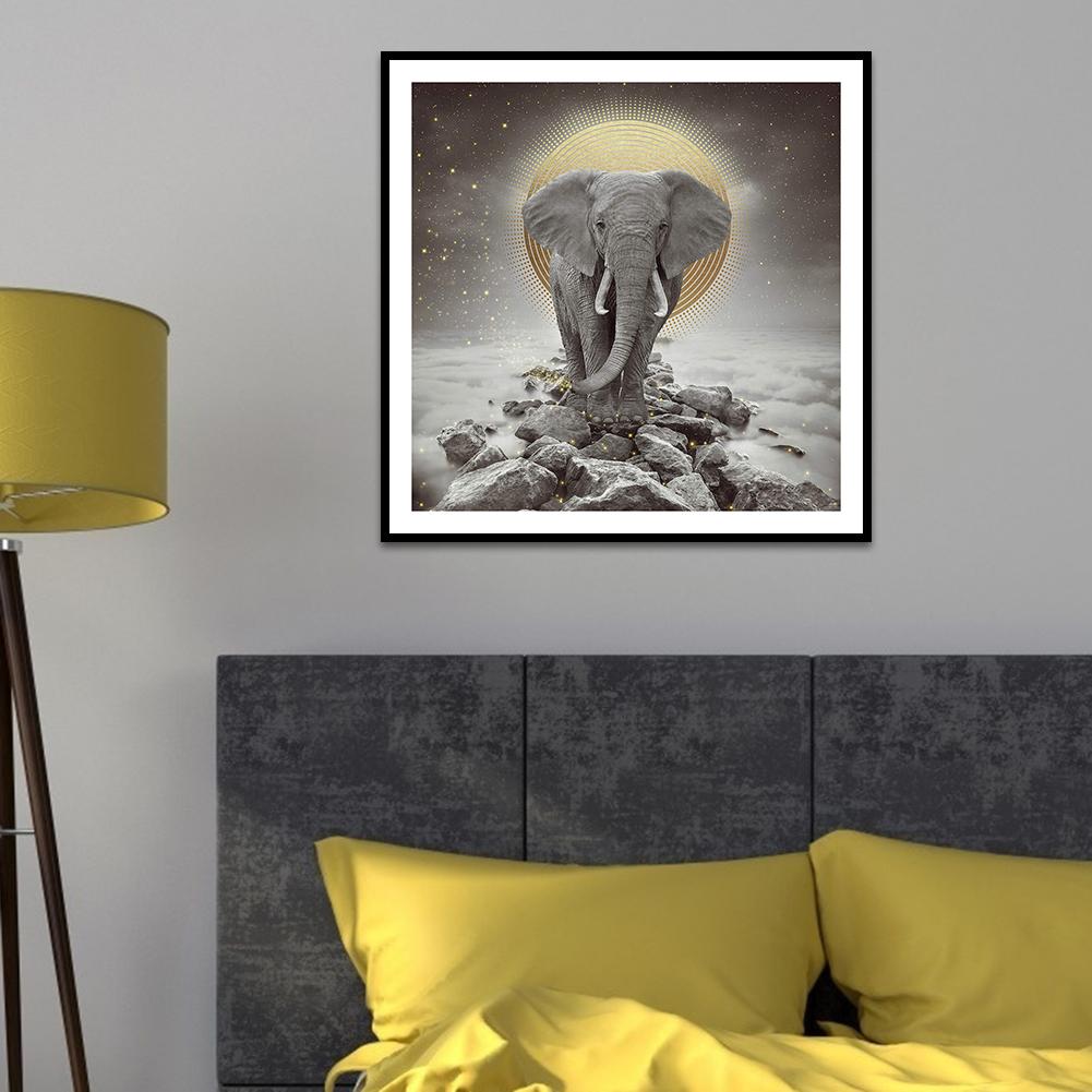 Elephant - Full Round Drill Diamond Painting 30*30CM