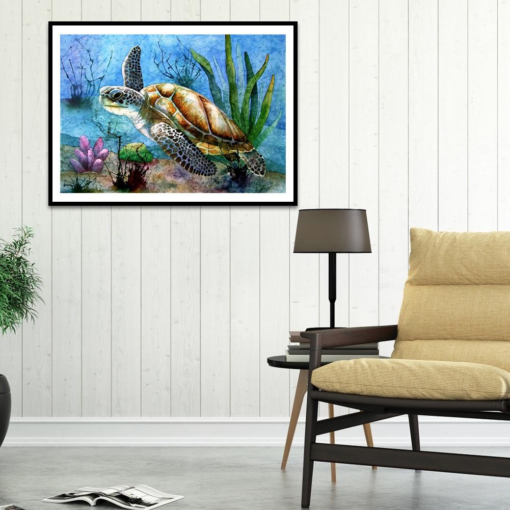 Sea Turtle - Full Square Drill Diamond Painting 40*30CM