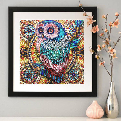 Owl - Special Shaped Drill Diamond Painting 30*30CM