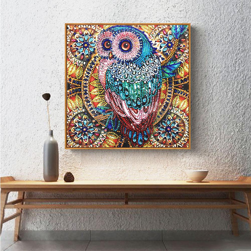 Owl - Special Shaped Drill Diamond Painting 30*30CM