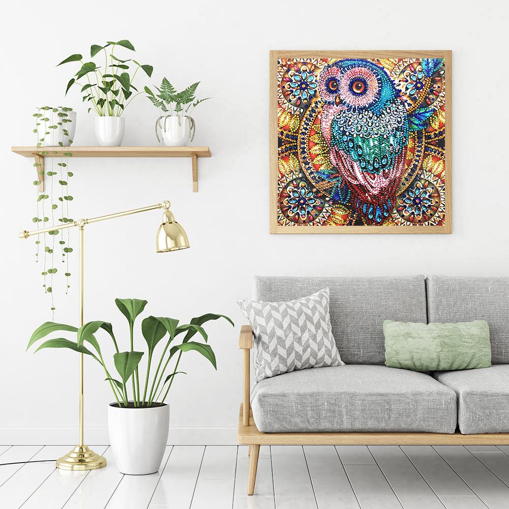 Owl - Special Shaped Drill Diamond Painting 30*30CM