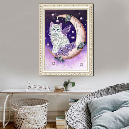 Cat - Special Shaped Drill Diamond Painting 30*40CM