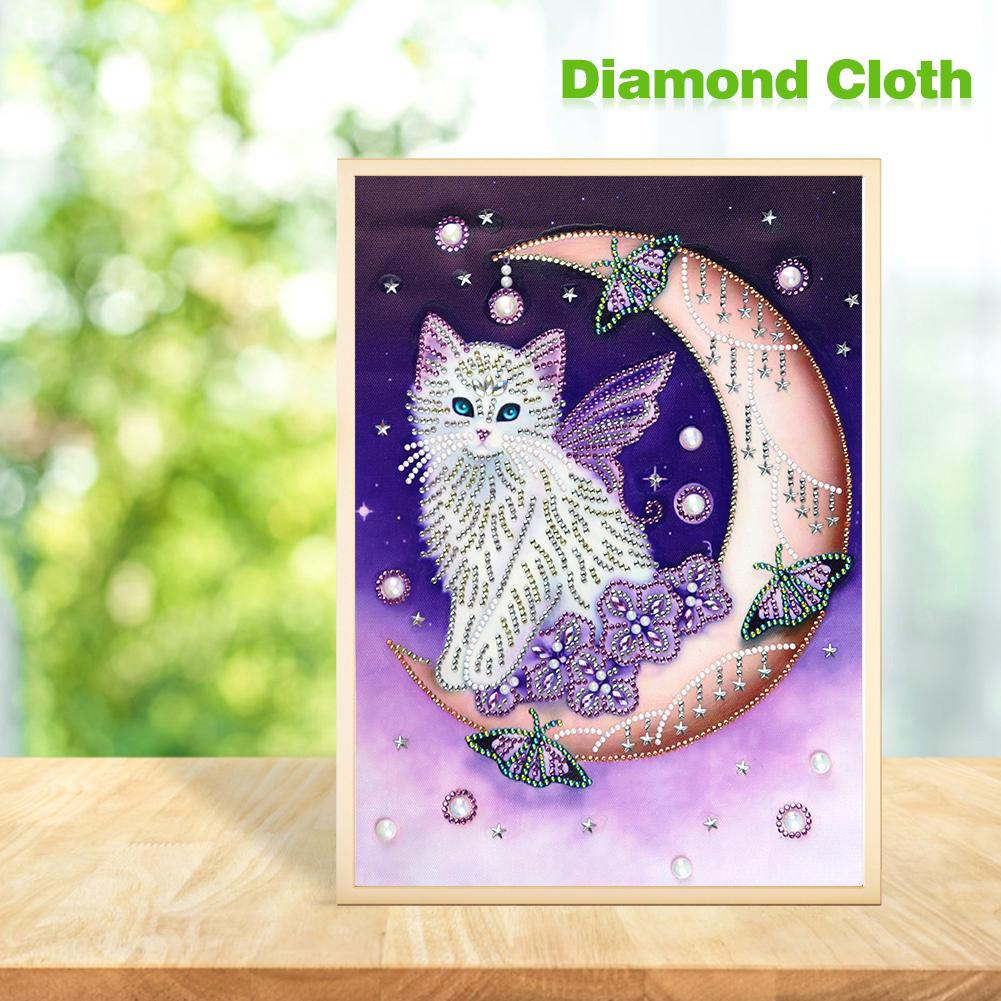 Cat - Special Shaped Drill Diamond Painting 30*40CM