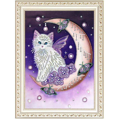 Cat - Special Shaped Drill Diamond Painting 30*40CM